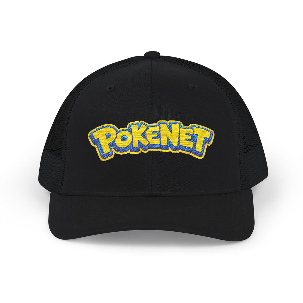 PokeNet Trucker Cap – Retro Gaming Logo Snapback Hat