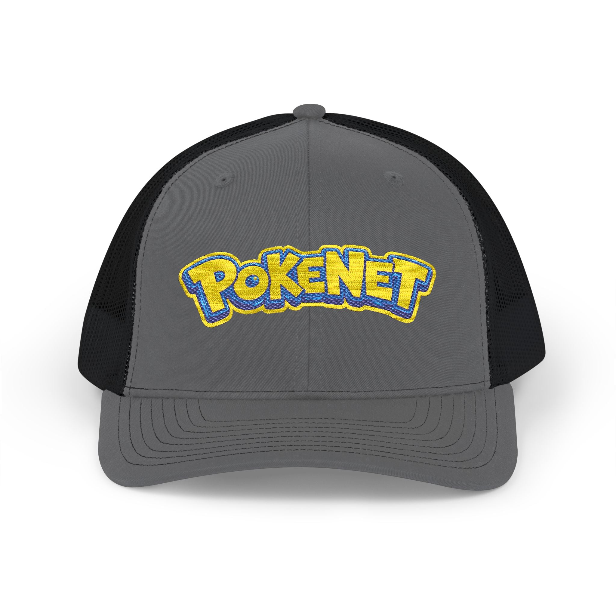 PokeNet Trucker Cap – Retro Gaming Logo Snapback Hat