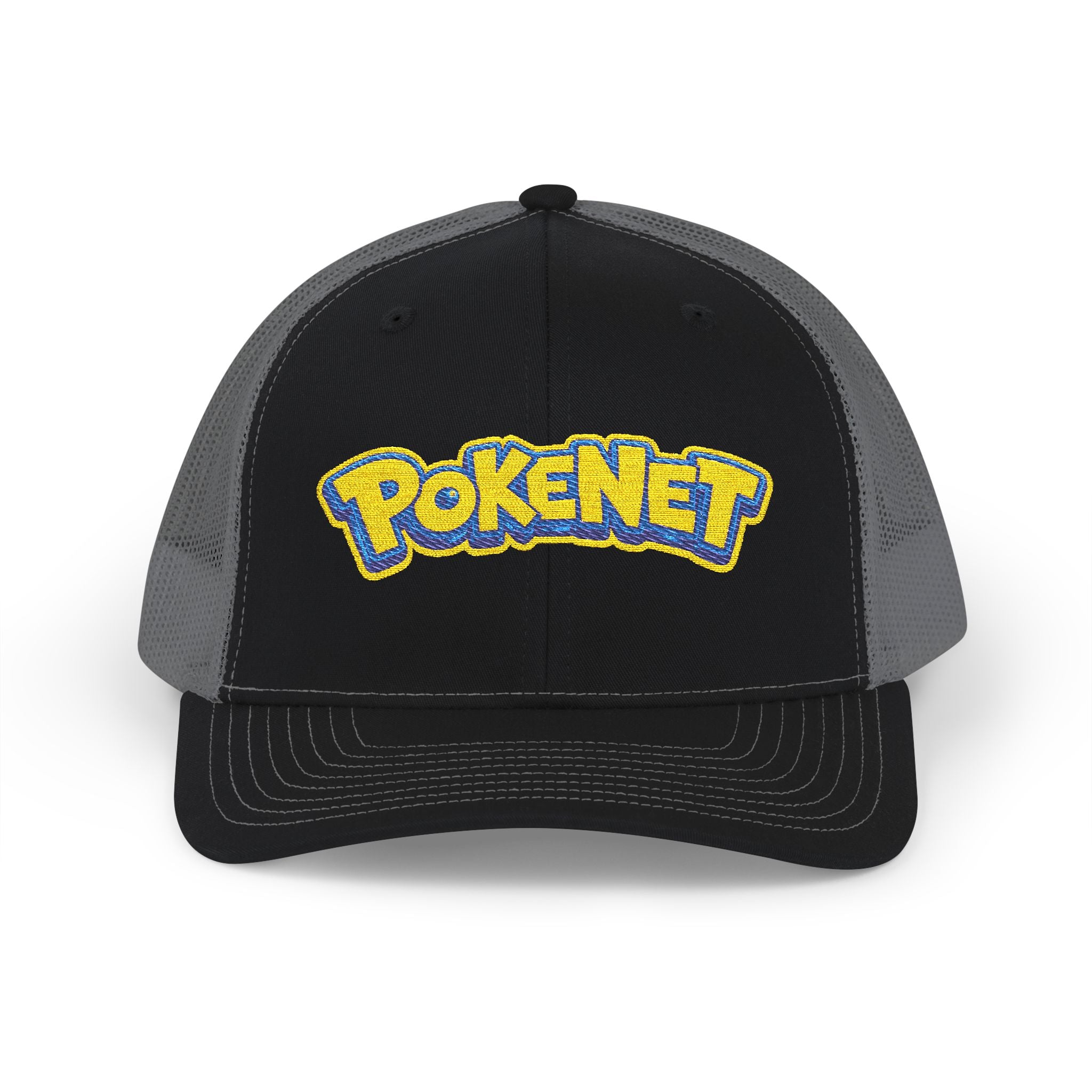 PokeNet Trucker Cap – Retro Gaming Logo Snapback Hat